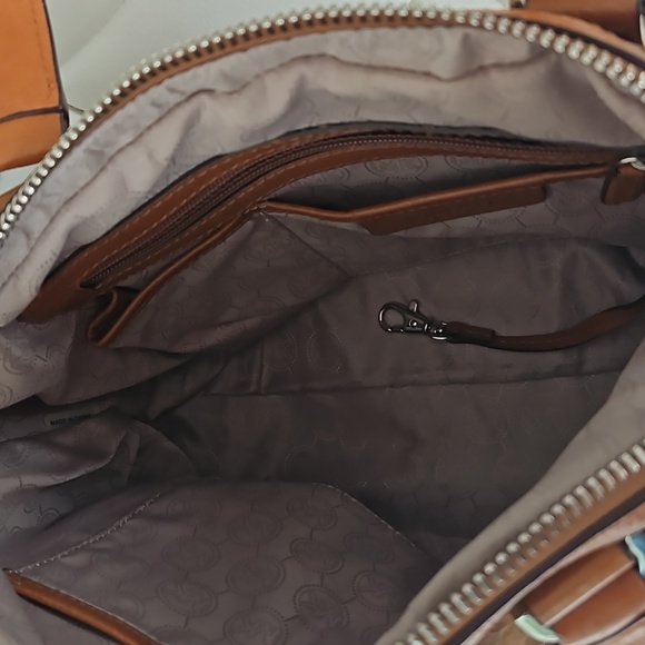 RARE Vintage Michael Kors Milo distressed leather satchel/crossbody - Picture 15 of 16